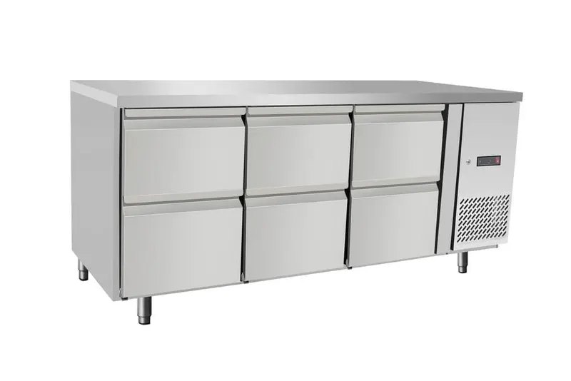 Kühltheke, 6 Schubladen, Arktic, 420L, 230V/400W, 1795x700x(H)879mm