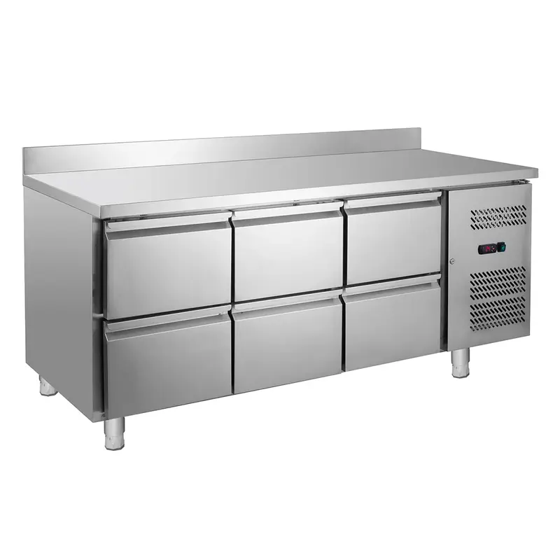 Kühltisch ECO 0/6 mit Aufkantung - GN 1/1