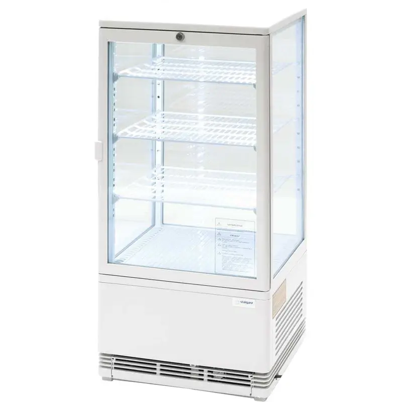 Kühlvitrine PAN4 mit LED-Innenbeleuchtung, weiß, Abmessung 428 x 386 x 960 mm (BxTxH)