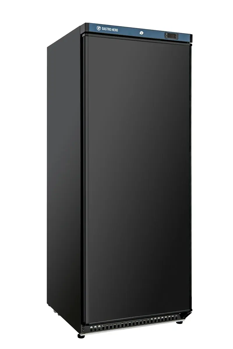 Lagerkühlschrank ECO 600, Innenraum aus Kunststoff, schwarz