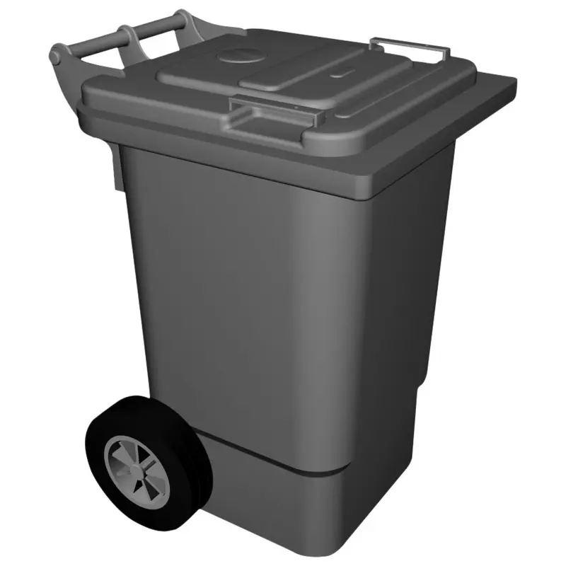 Mastro Abfalleimer auf Rädern, 60 Liter