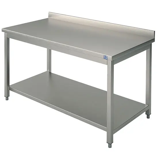 Mastro Arbeitstisch mit Zwischenboden und Aufkantung, 2000x600 mm