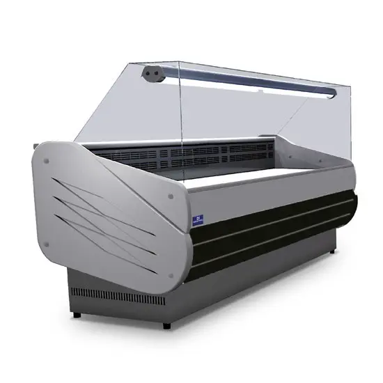 Mastro Bainmarietheke 2000 mm mit gerader Frontverglasung, +65°C
