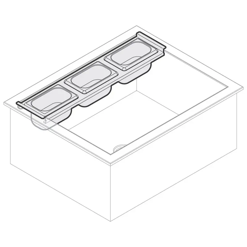 Mastro Behälterträger für Eiswanne, 4x GN 1/9