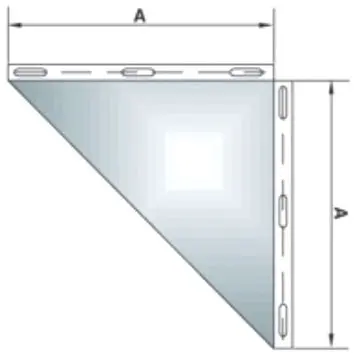 Mastro Edelstahl-Wandkonsole, ø 500 mm