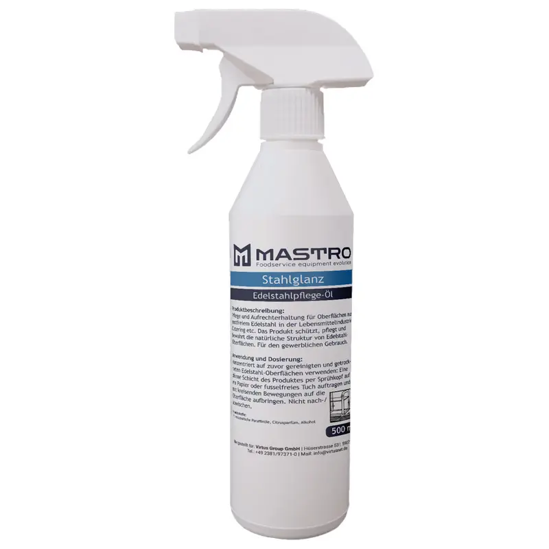 Mastro Edelstahlpflege 500 ml Sprühflaschen