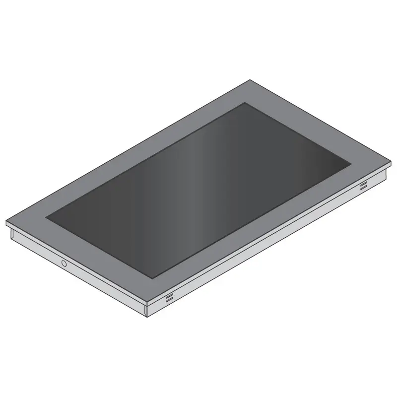 Mastro Einbau-Warmhalteplatte mit gehärtetem Glas, 3x GN 1/1