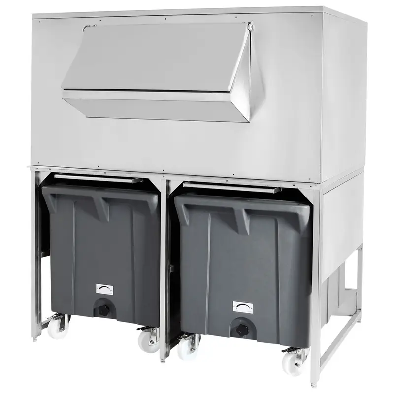 Mastro Eiswürfelbehälter mit 2 Wagen für BAC0009, Kapazität 300 kg + 2x 108 kg