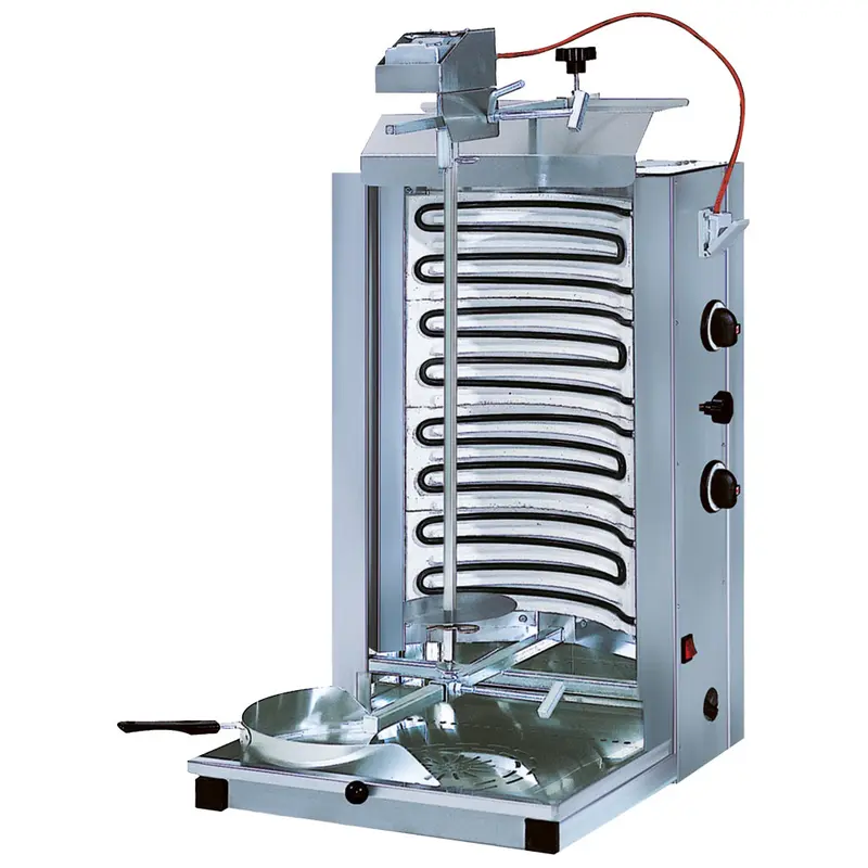 Mastro Elektro-Dönergrill mit 2 Heizzonen, Motor oben, 30 kg