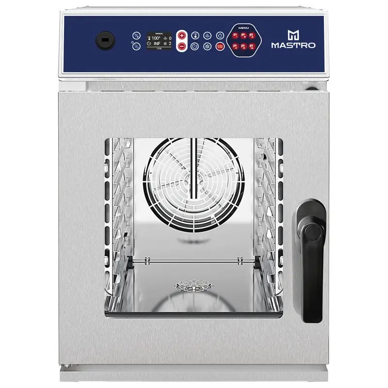 Mastro Elektro-Kombidämpfer digital mit Direkteinspritzung und automatischer Reinigung, 6x GN 1/1