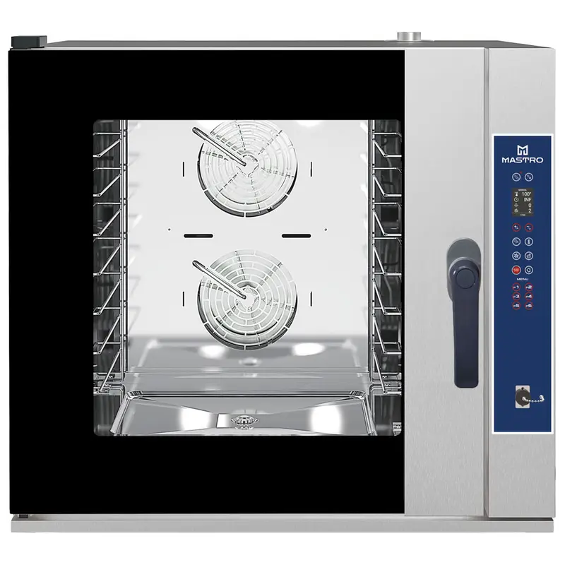 Mastro Elektro-Kombidämpfer mit Direkteinspritzung und automatischer Reinigung, 6x GN 1/1 oder 600x400 mm