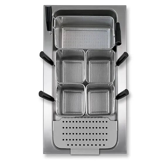 Mastro Elektro-Nudelkocher, Einbaumodell GN 1/1 h= 220 mm, 400V, Korbausstattung A - RESTPOSTEN