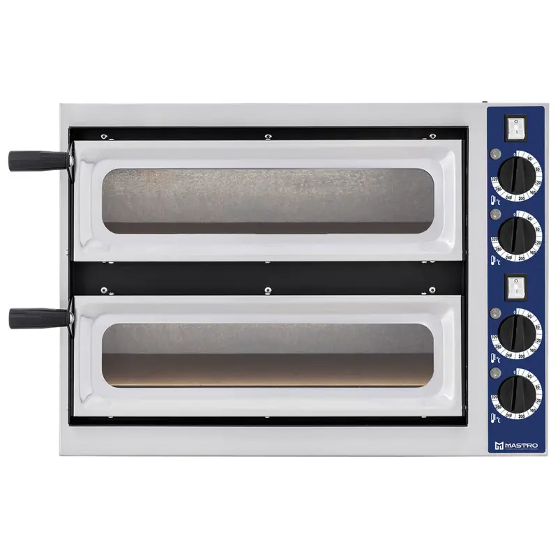 Mastro Elektro-Pizzaofen für 1+1 Pizzen ø 32 cm, mechanische Bedienung