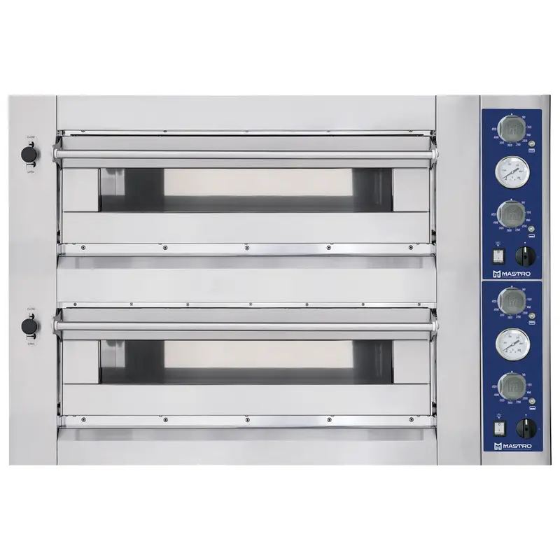 Mastro Elektro-Pizzaofen für 6+6 Pizzen ø 35 cm, mechanische Bedienung