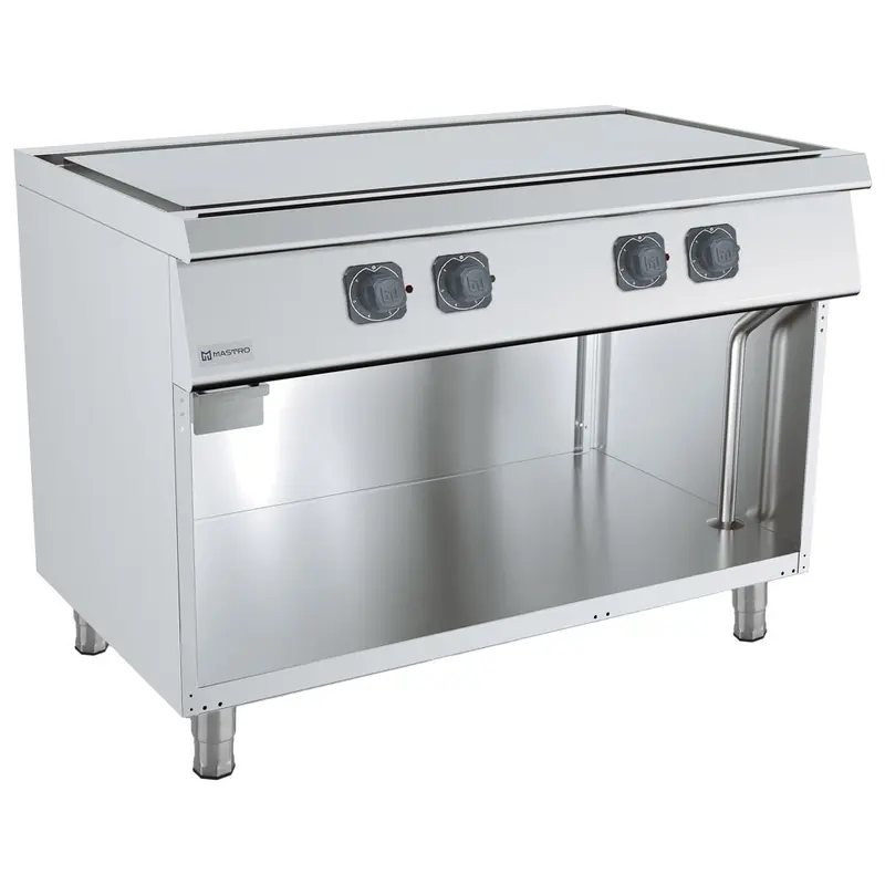 Mastro Elektro-Teppanyaki auf offenem Unterbau, 2 Zonen