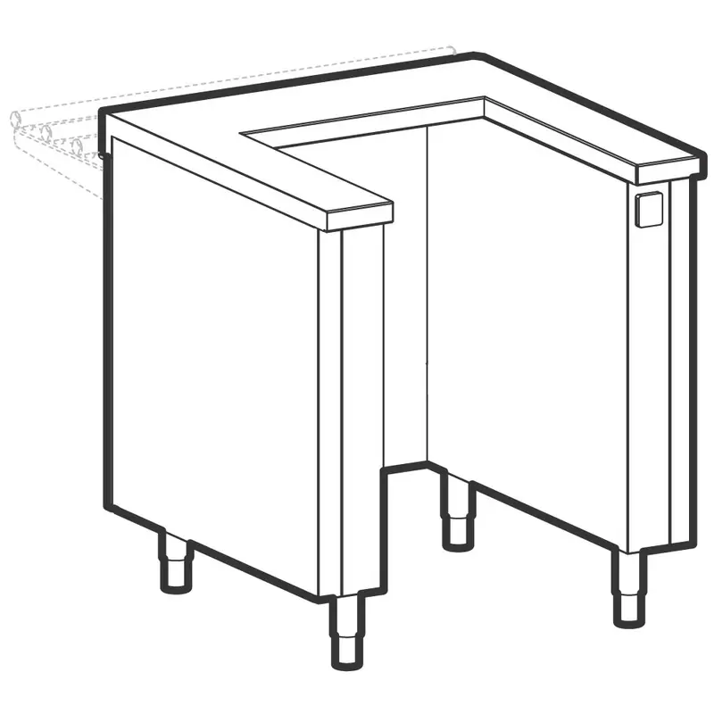 Mastro Element zur Einführung von Wagen, mit Steckdose, 1200x700 mm