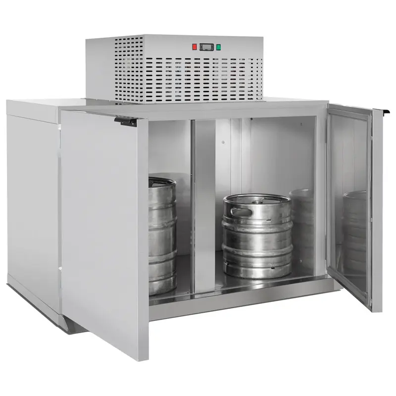 Mastro Fässerkühlbox 4x 50 Liter aus Edelstahl, mit Kühlaggregat