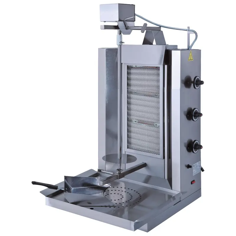 Mastro Gas-Dönergrill mit 3 Heizzonen, Motor oben, 30 kg