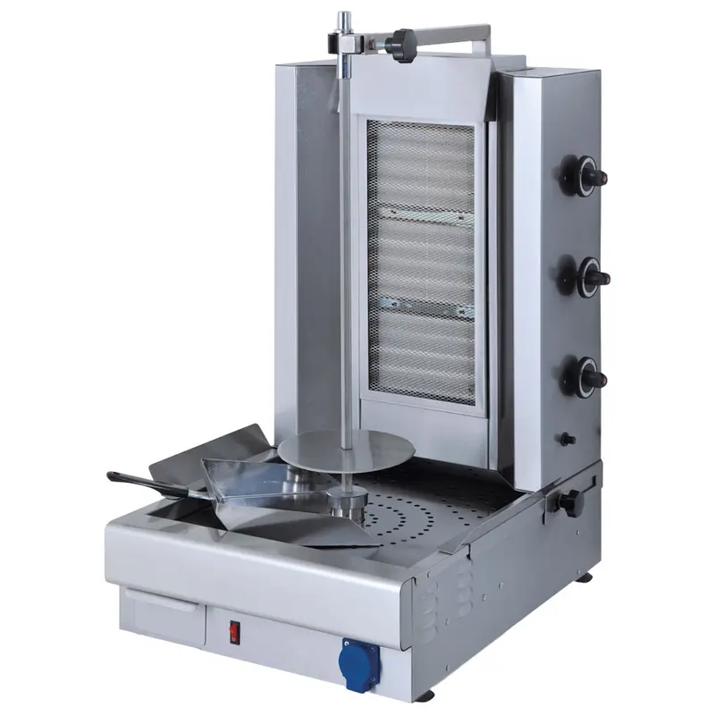 Mastro Gas-Dönergrill mit 3 Heizzonen, Motor unten, 30 kg