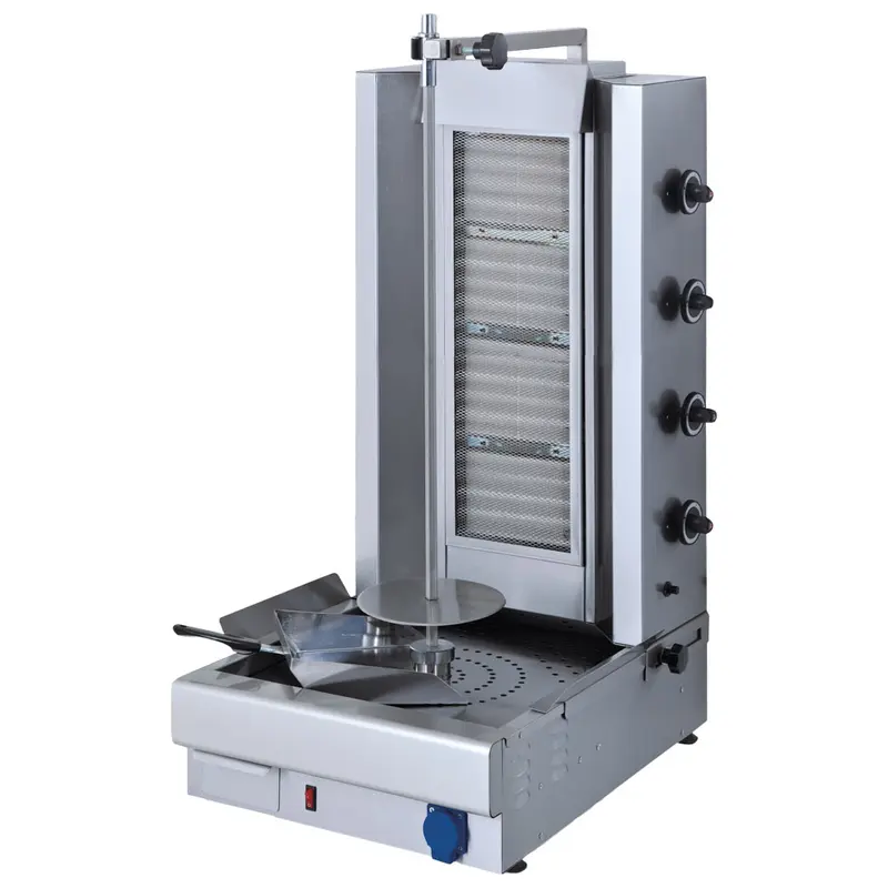 Mastro Gas-Dönergrill mit 4 Heizzonen, Motor unten, 70 kg