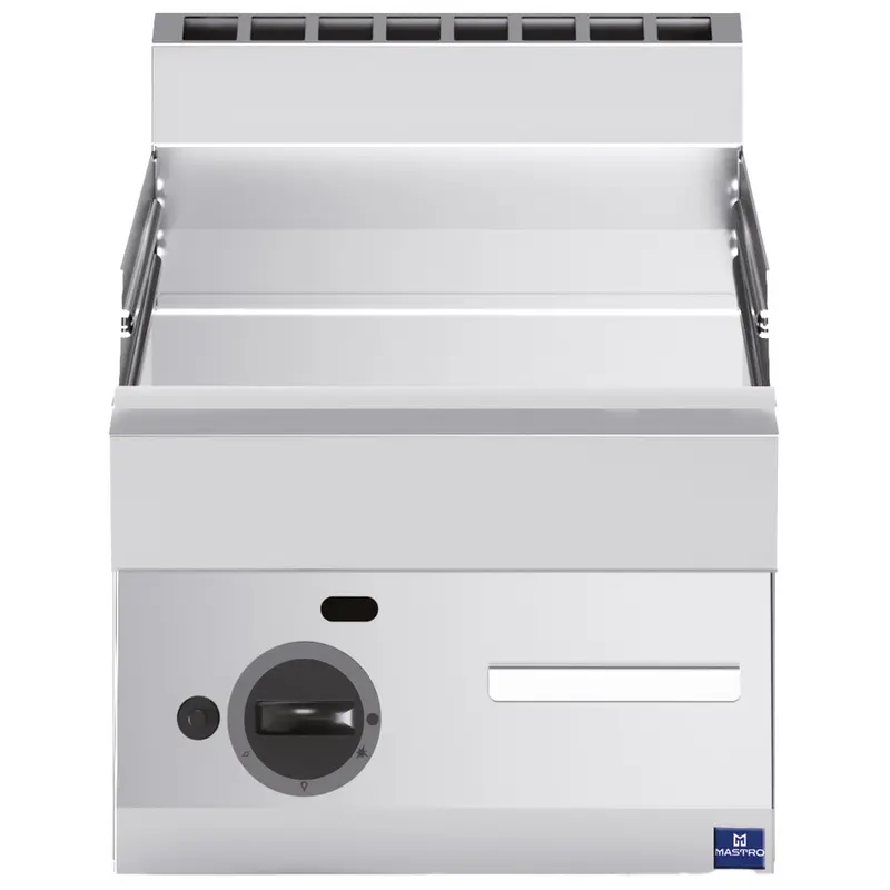 Mastro Gas-Grillplatte, Tischmodell, verchromt glatt