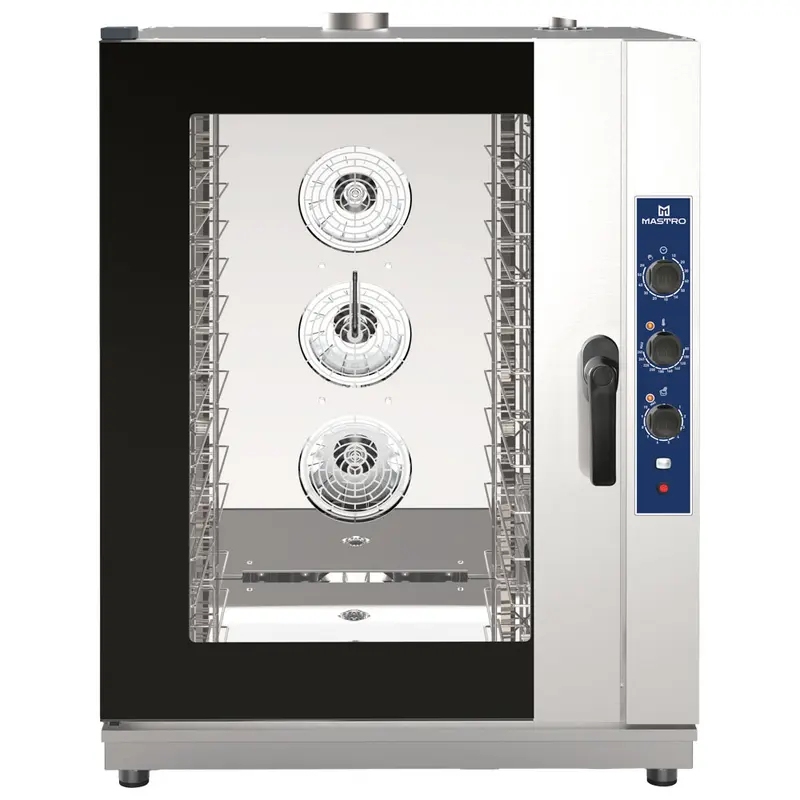 Mastro Gas-Kombidämpfer mechanisch mit Direkteinspritzung, 10x GN 1/1 oder 600x400 mm