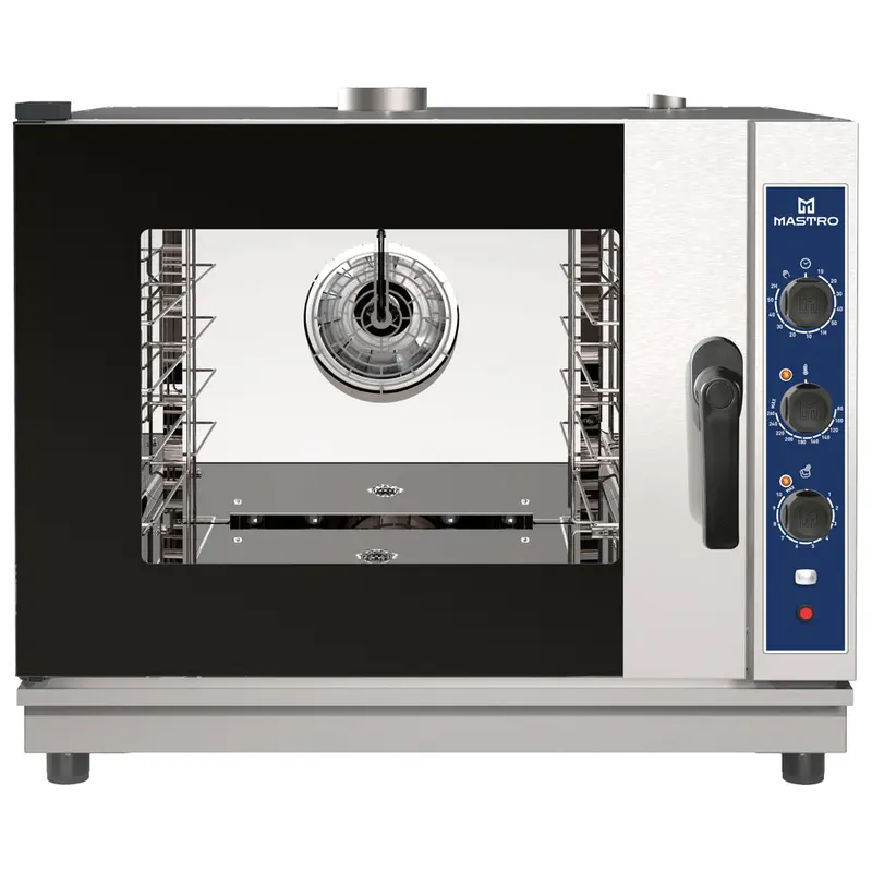 Mastro Gas-Kombidämpfer mechanisch mit Direkteinspritzung, 4x GN 1/1 oder 600x400 mm