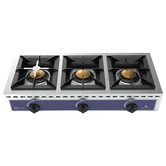 Mastro Gaskochfeld 3 Brenner je 7 kW (Erdgas)