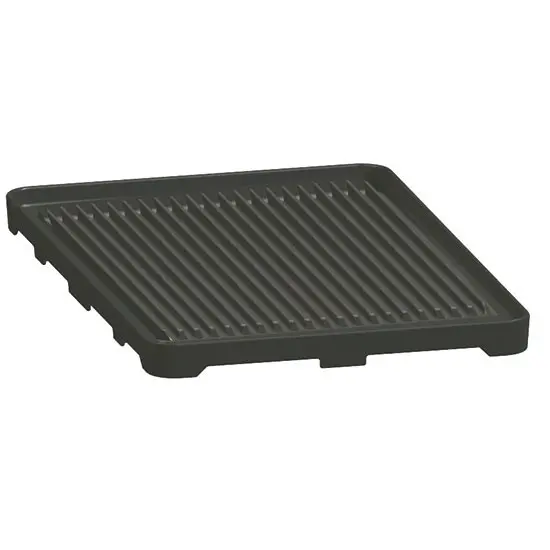 Mastro gerillte Bratfläche für 2 Brenner