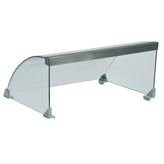 Mastro Hustenschutz aus Glas für Würstchenwärmer mit 9 Rollen