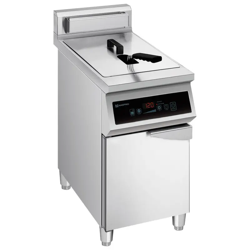Mastro Induktions-Fritteuse 30 Liter auf Unterbau mit Tür