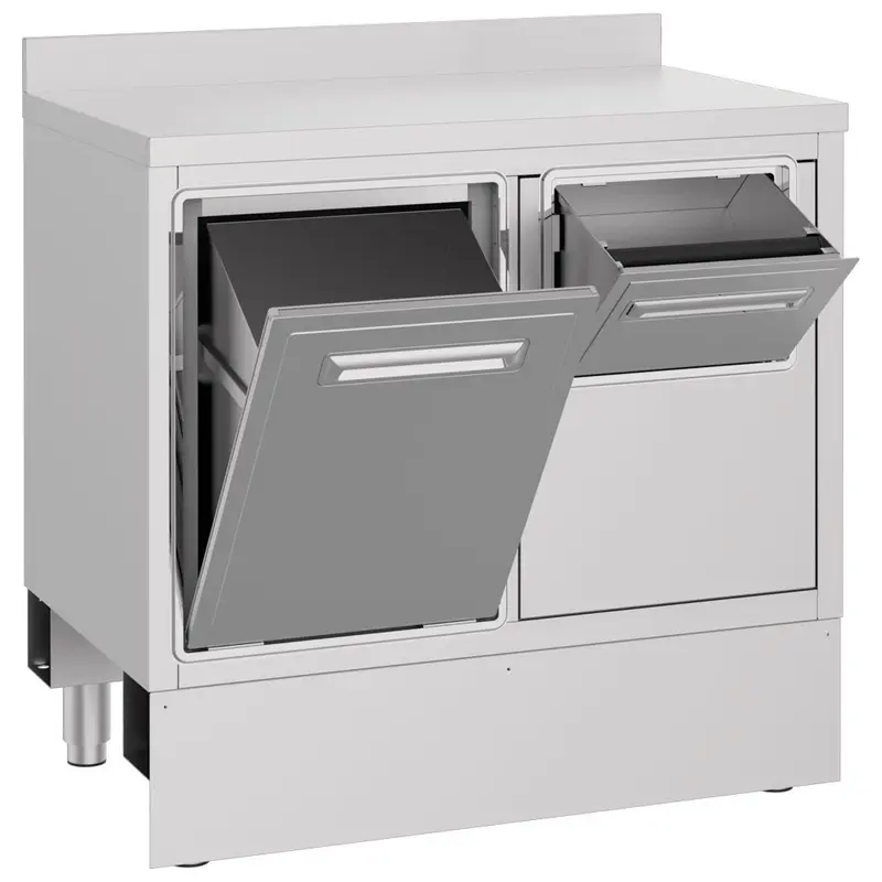 Mastro Kaffeemaschinentheke 1005x700 mm mit Kaffeesatzschublade, Abfallbehälter