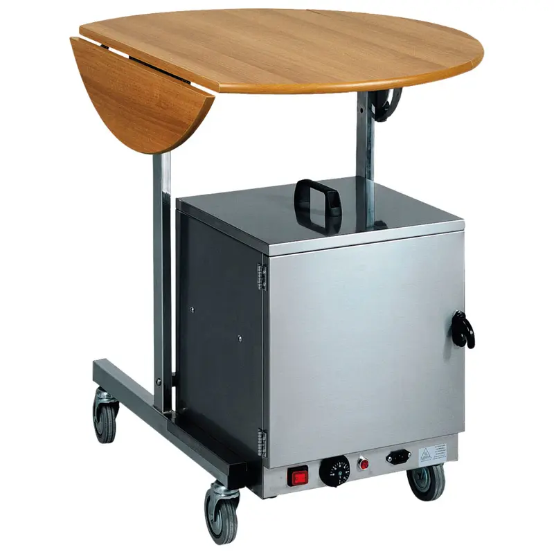 Mastro Klapptisch mit runder Platte, auf Rädern, ø 80 cm