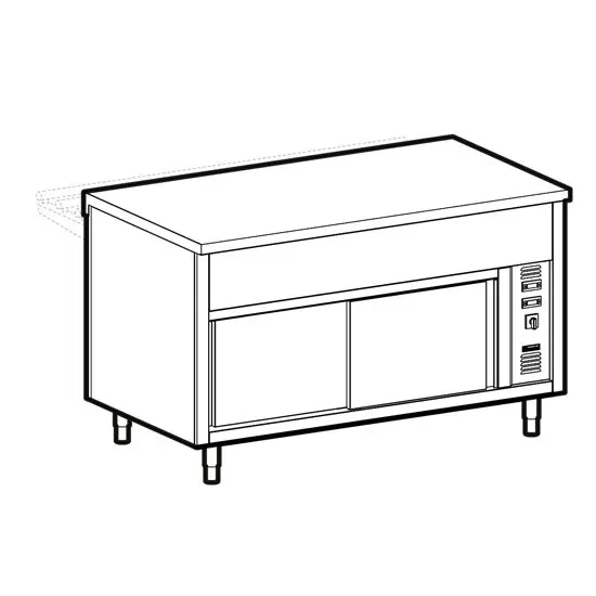 Mastro Neutralelement auf Wärmeschrank, 5x GN 1/1