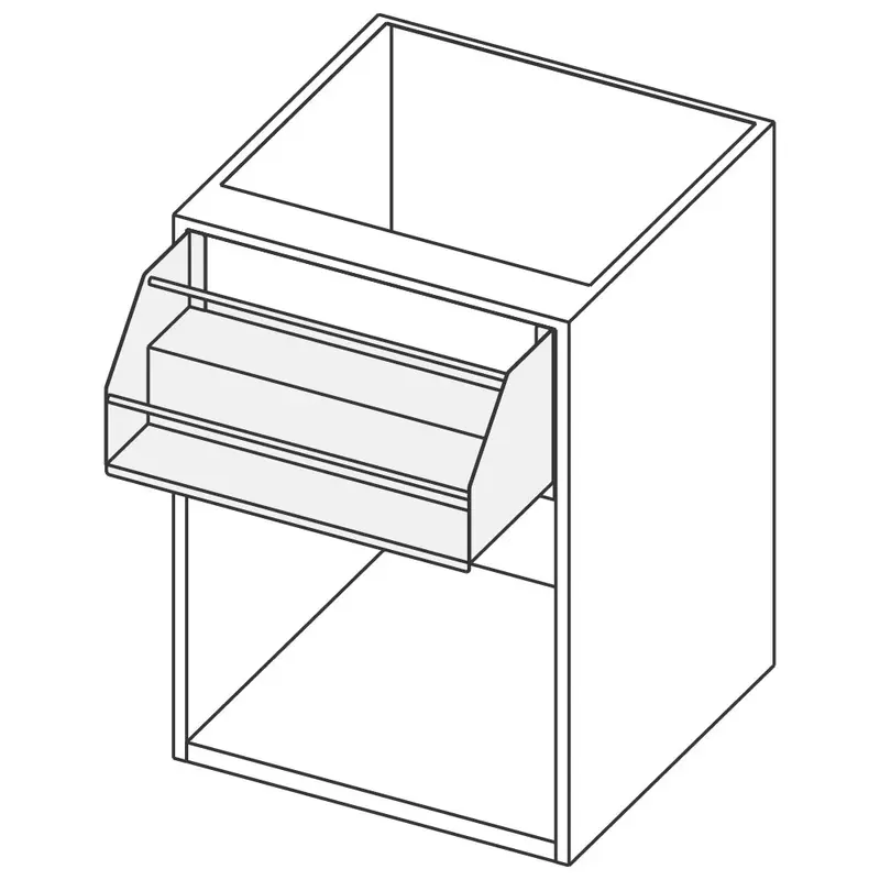 Mastro Offener Unterbau mit doppelter Flaschenhalterung, 1000x690 mm