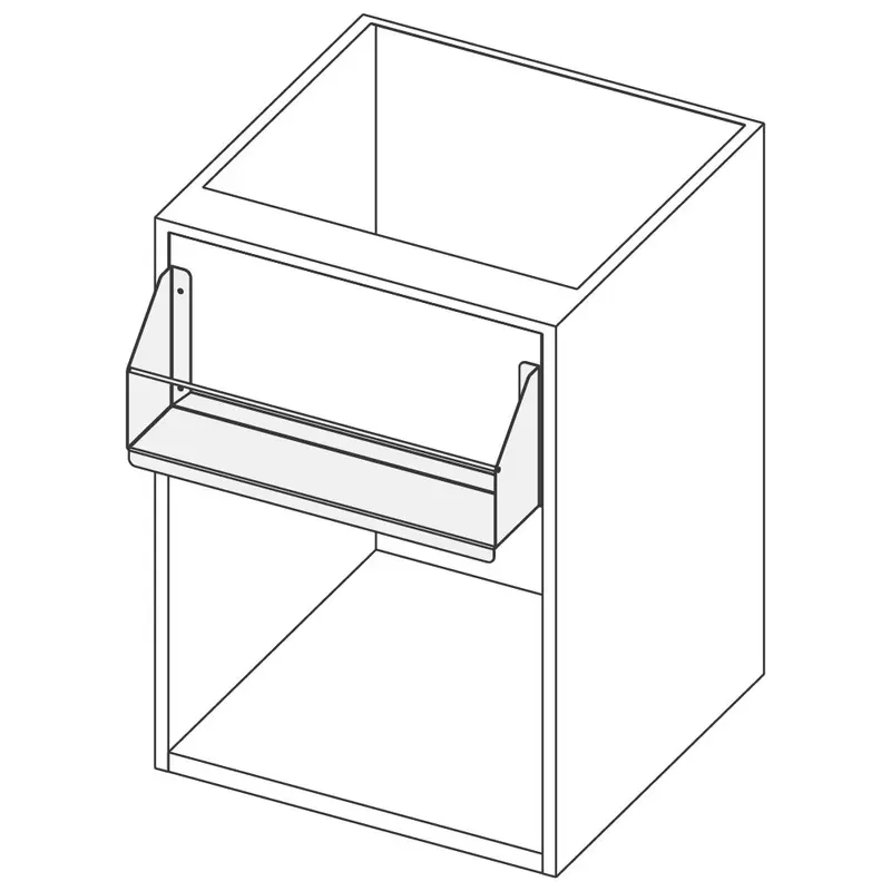 Mastro Offener Unterbau mit Flaschenhalterung, 800x690 mm