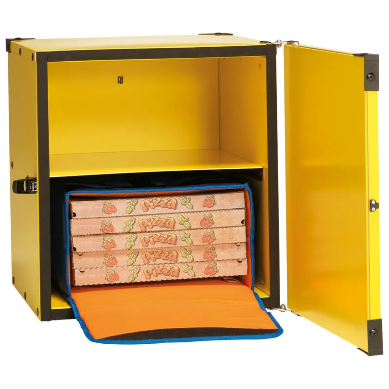 Mastro Pizzatransportbox, isoliert, Kapazität 2 Taschen oder 8 Kartons