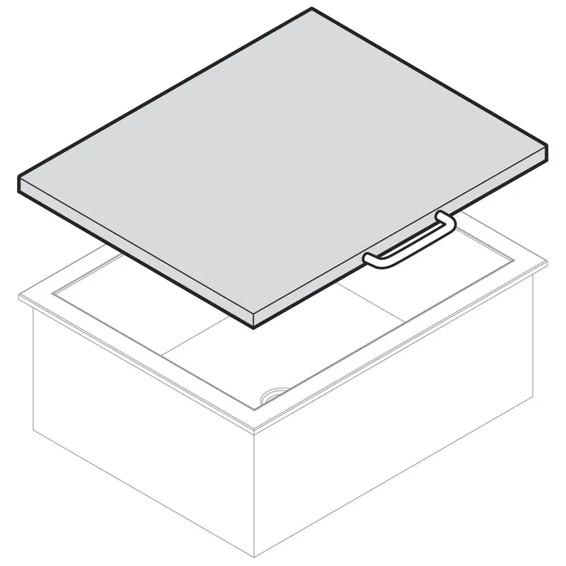 Mastro Plexiglasdeckel für Eiswannen, 400x465 mm
