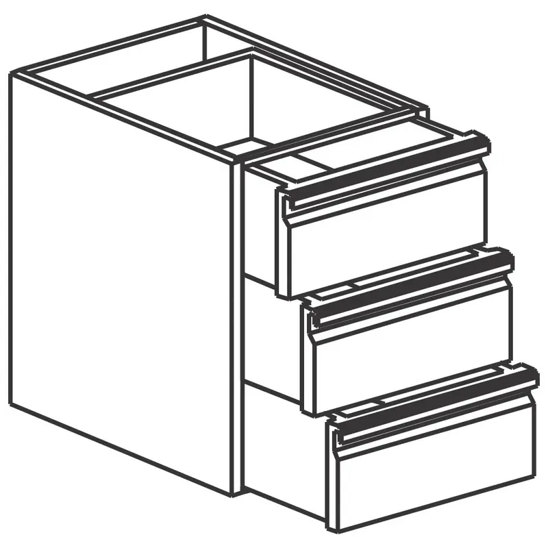 Mastro Schubladeneinheit mit 3 Laden, 400x540 mm