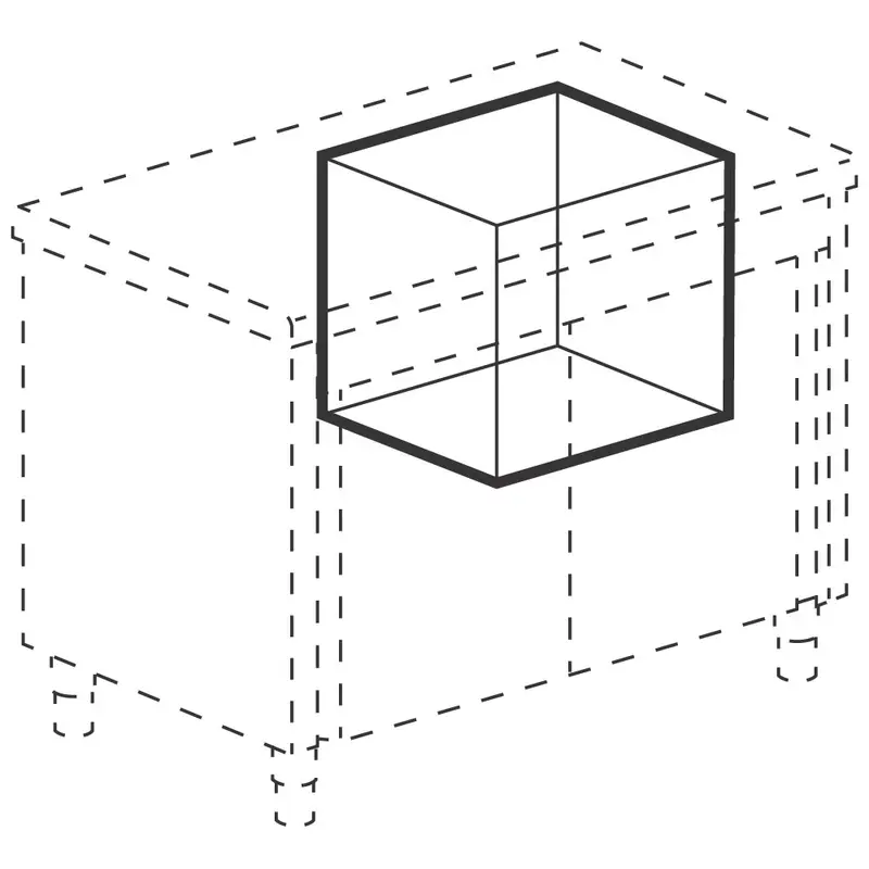 Mastro Tablett-/Korbspender, 500x500 mm