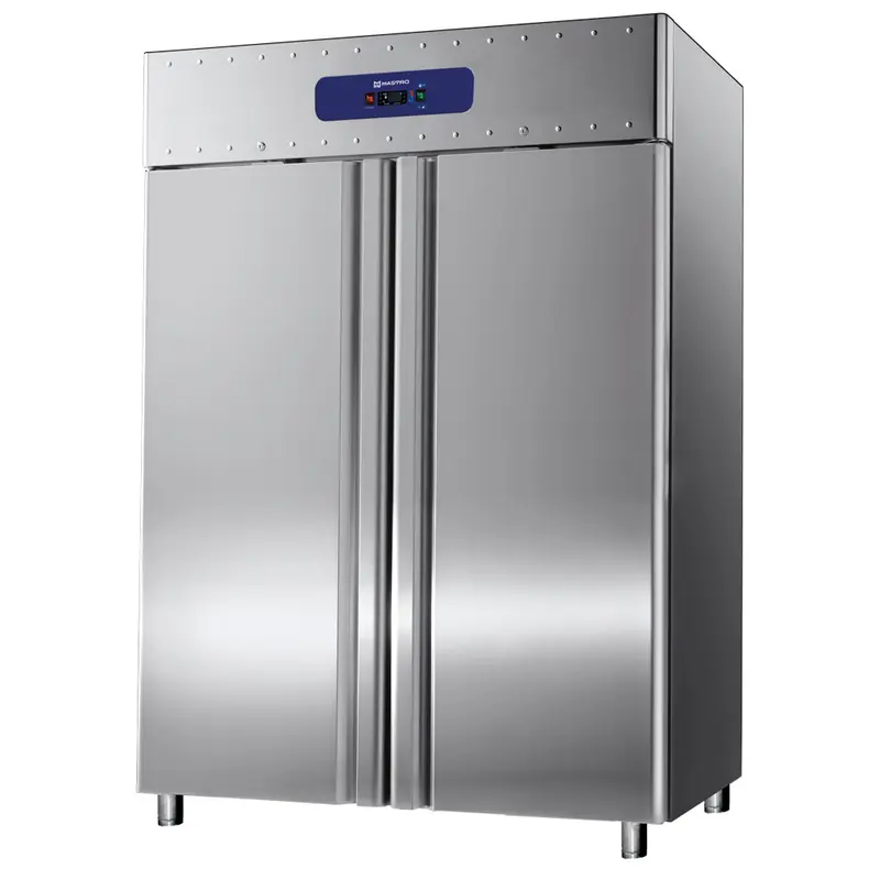 Mastro Tiefkühlschrank 1400 Liter aus Edelstahl, GN 2/1, -10°/-22°C