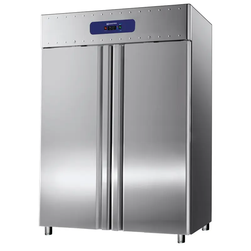 Mastro Tiefkühlschrank 1400 Liter aus Edelstahl, GN 2/1, -10°/-25°C, 85 mm Isolierung