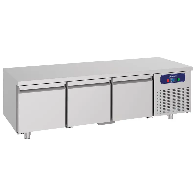 Mastro Tiefkühlunterbau mit 3 Schubladen 1/1 für Kochgeräte 700er, B=1800 mm