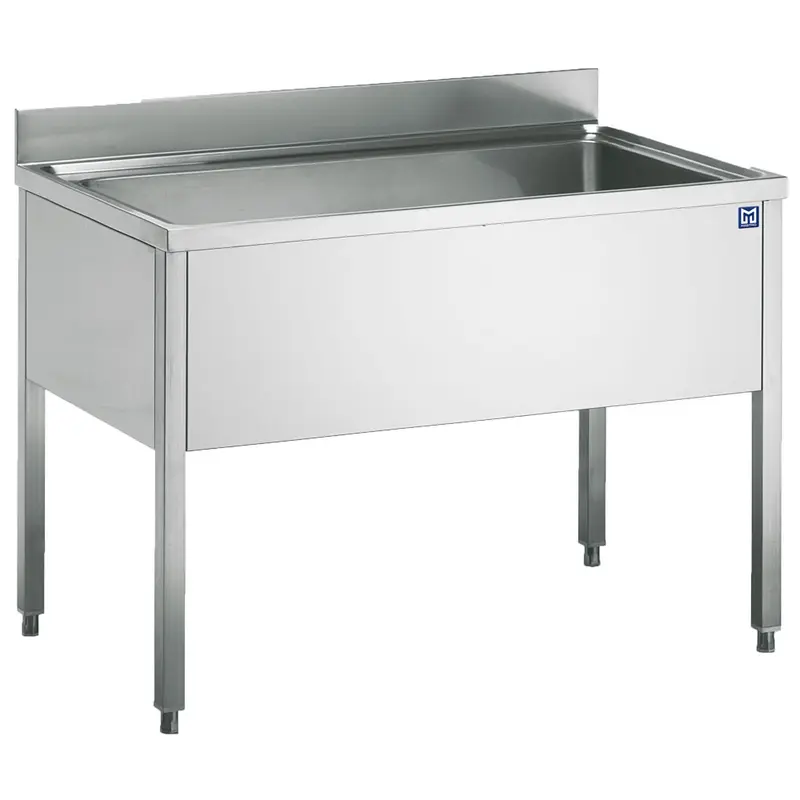 Mastro Topfspültisch mit Aufkantung, ohne Ablageboden, 2000x700 mm
