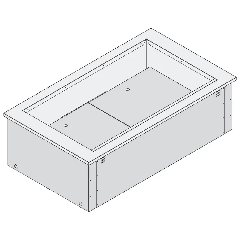Mastro Umluft-Kühlwanne, für Zentralkühlung, 3x GN 1/1