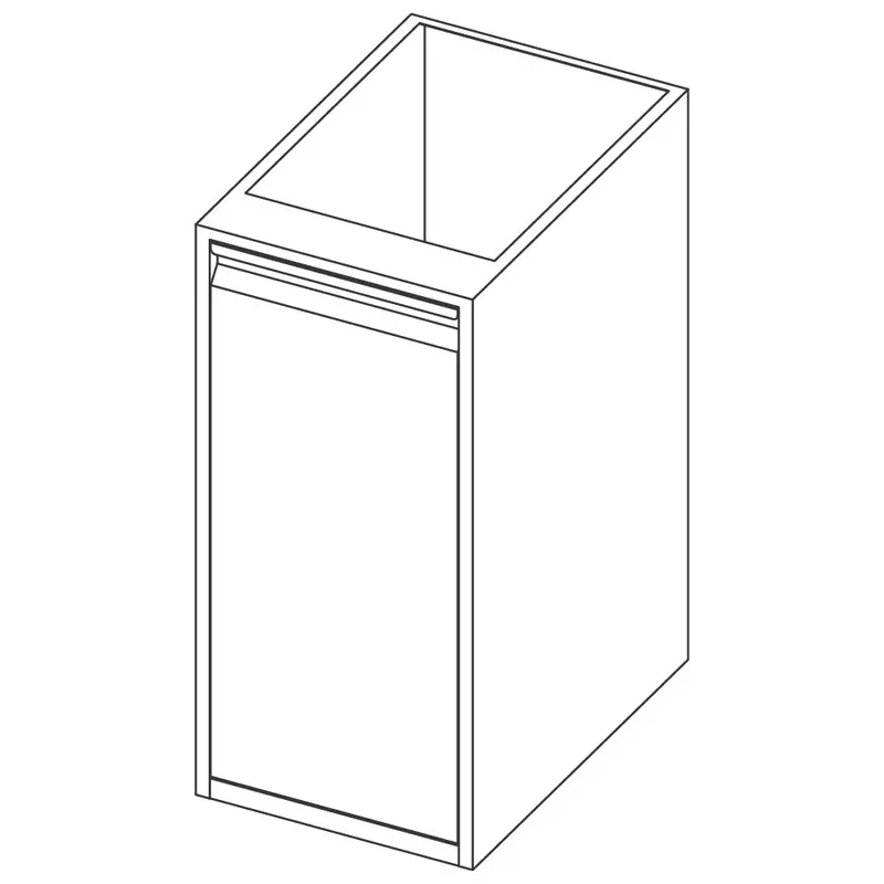 Mastro Unterbau mit ausziehbarem Abfallbehälter, 400x590 mm