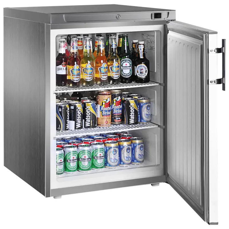 Mastro Unterbautiefkühlschrank in Edelstahl, 200 Liter, -18°/-23°C