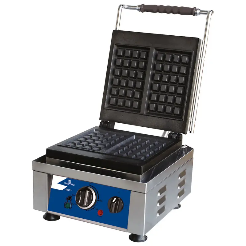 Mastro Waffeleisen mit 1 Platte Typ Bruxelles, feste Platten