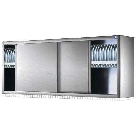 Mastro Wandhängeschrank mit Schiebetüren und Tellerabtropfboden, 1000x400 mm