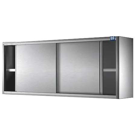 Mastro Wandhängeschrank mit Schiebetüren und Zwischenboden, 1000x400 mm